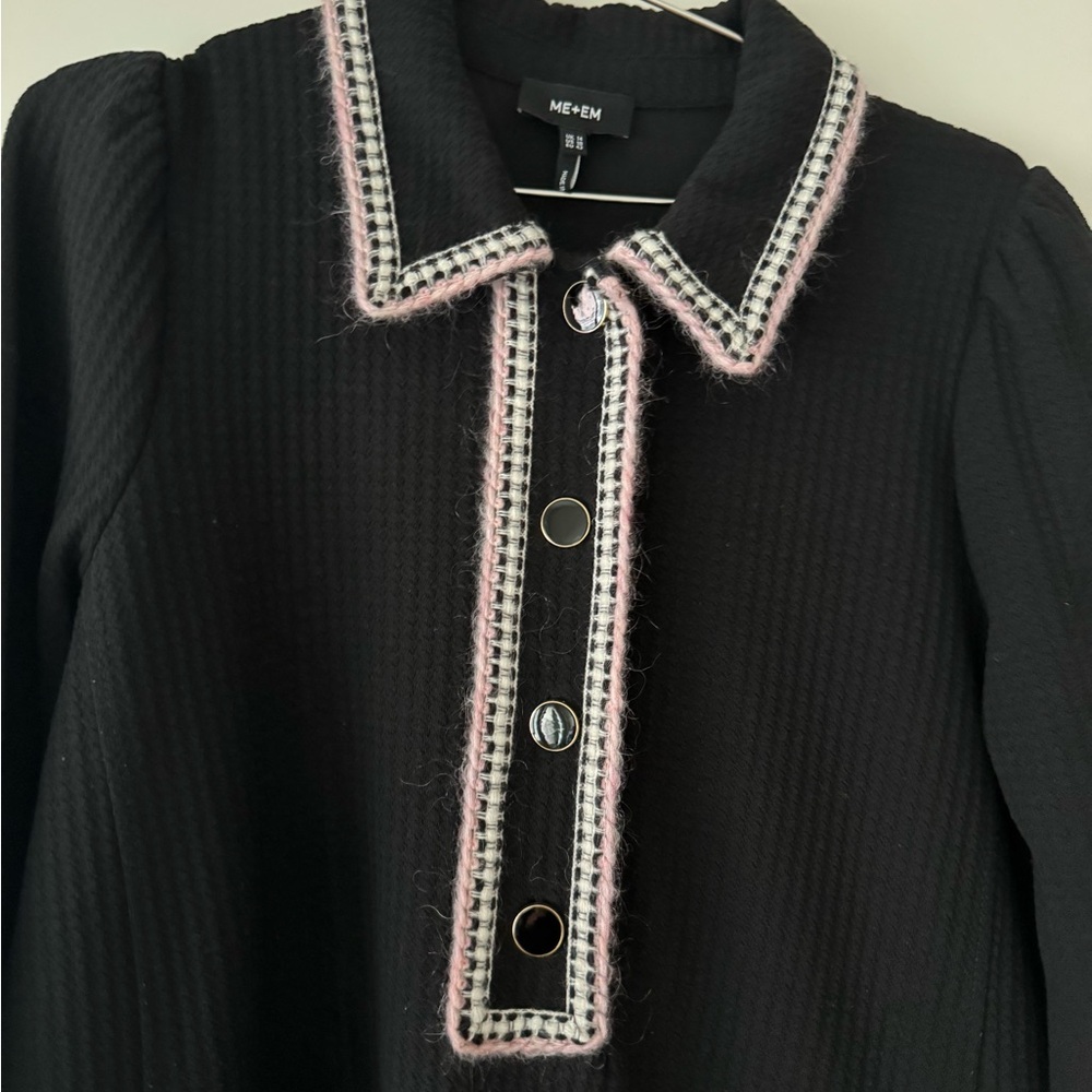 ME+EM Texture Clash Jacquard Shift Dress Size 10 in perfect condition - Picture 6 of 7